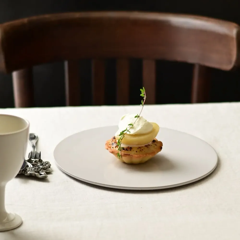 Assiettes de réception - Assiette plate Moon - MARUMITSU POTERIE