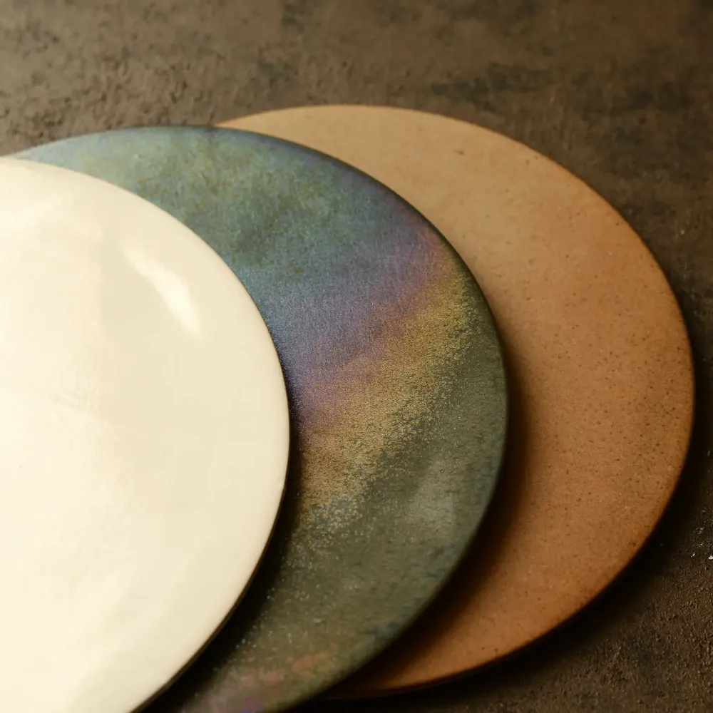 Assiettes de réception - Assiette plate Moon - MARUMITSU POTERIE