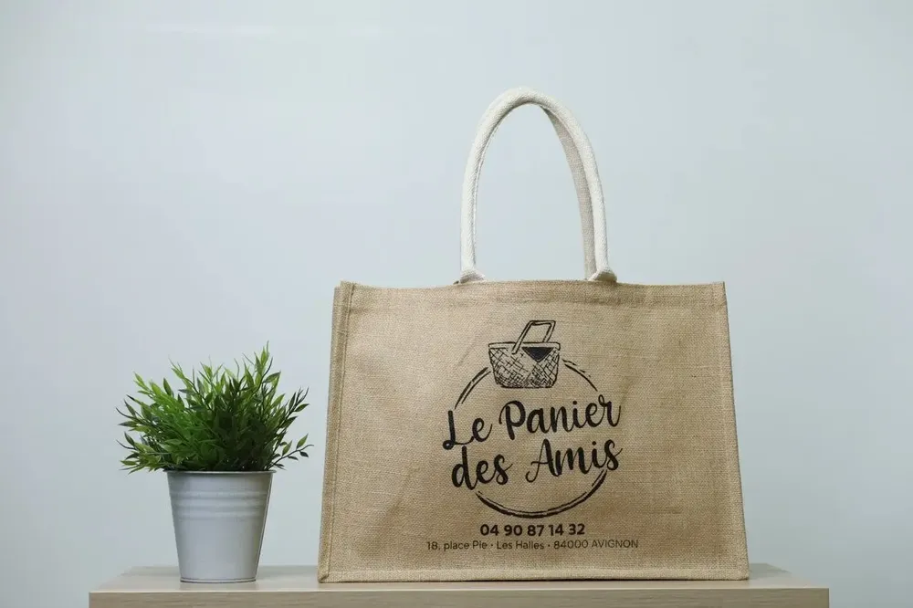Bags and totes - Customizable jute tote bag – JUT 53 NL - MEME BERNADETTE (FEEL-INDE)