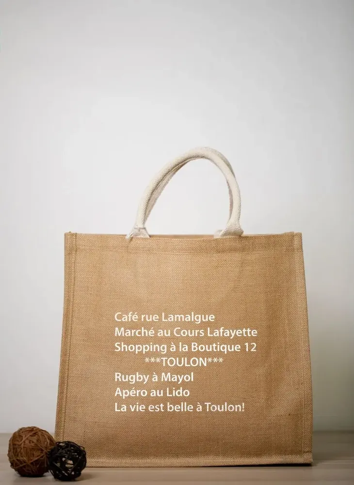 Bags and totes - Customizable jute tote bag – JUT 4 NL - MEME BERNADETTE (FEEL-INDE)