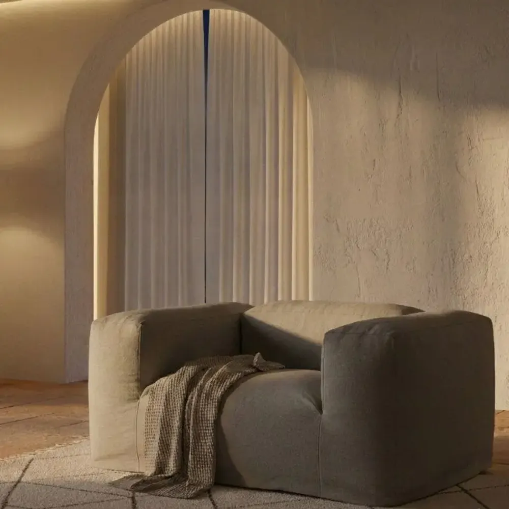 Lounge chairs for hospitalities & contracts - Marlon Casper|Removable Cover Armchair - CREARTE COLLECTIONS