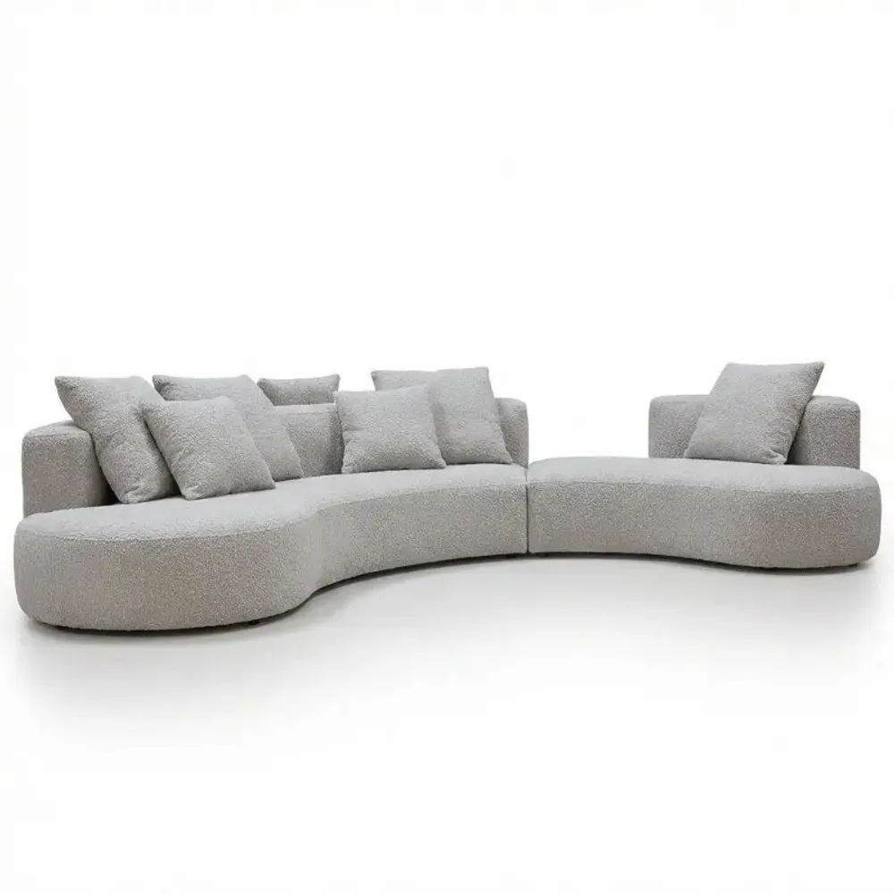 Canapés pour collectivités - Lab Organic Unique|Canapé incurvé double face, 100 % sur mesure - CREARTE COLLECTIONS