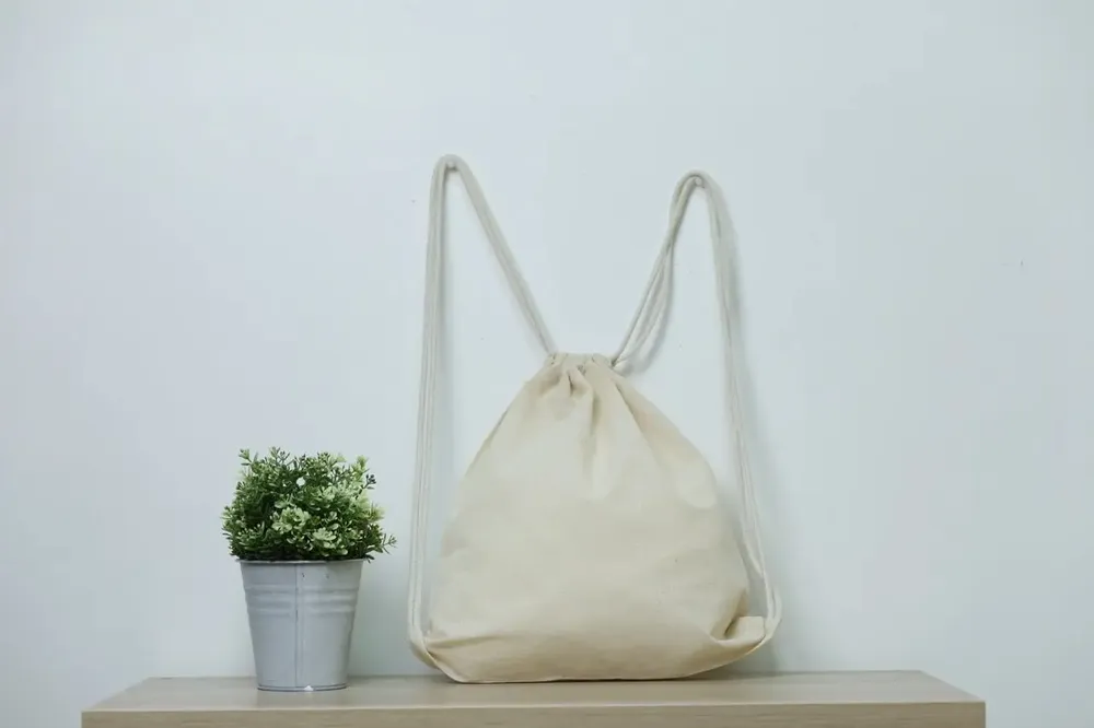 Sacs et cabas - Sac à dos en coton bio 140g à personnaliser - ORG 20 - MEME BERNADETTE (FEEL-INDE)