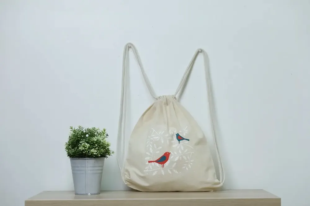 Sacs et cabas - Sac à dos en coton bio 140g à personnaliser - ORG 20 - MEME BERNADETTE (FEEL-INDE)