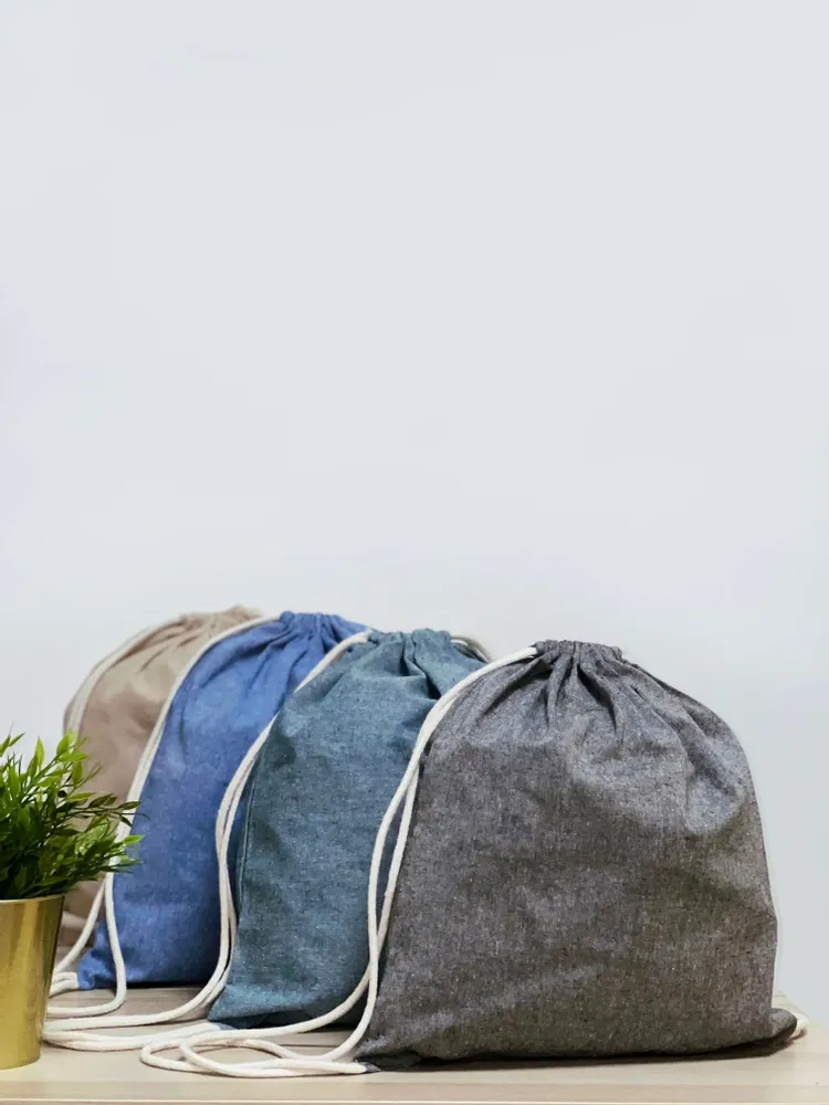 Bags and totes - 150g recycled cotton backpack to customize – 3RC20 - MEME BERNADETTE (FEEL-INDE)