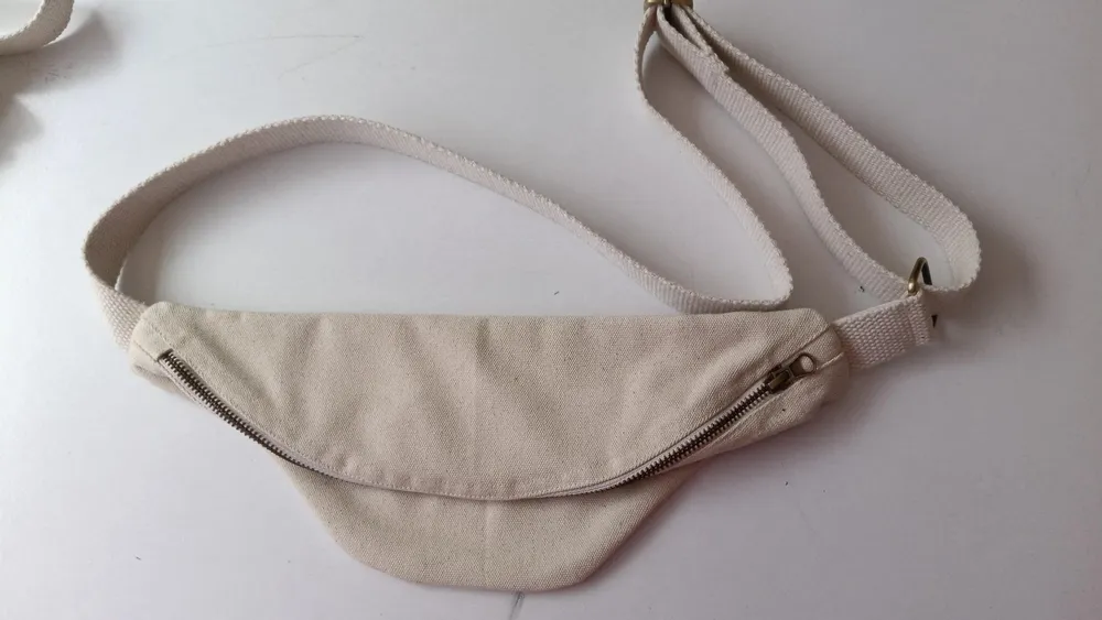 Bags and totes - 525g cotton waist bag to customize – Zoé - MEME BERNADETTE (FEEL-INDE)
