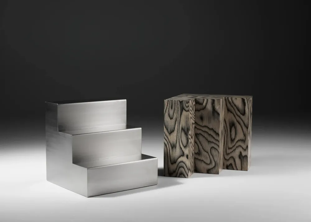 Autres tables  - Monolit Side Table -Stainless Steel - ARBORE BY CAREL WOODWORKS