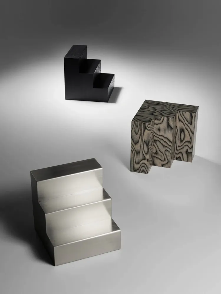 Autres tables  - Monolit Side Table -Stainless Steel - ARBORE BY CAREL WOODWORKS