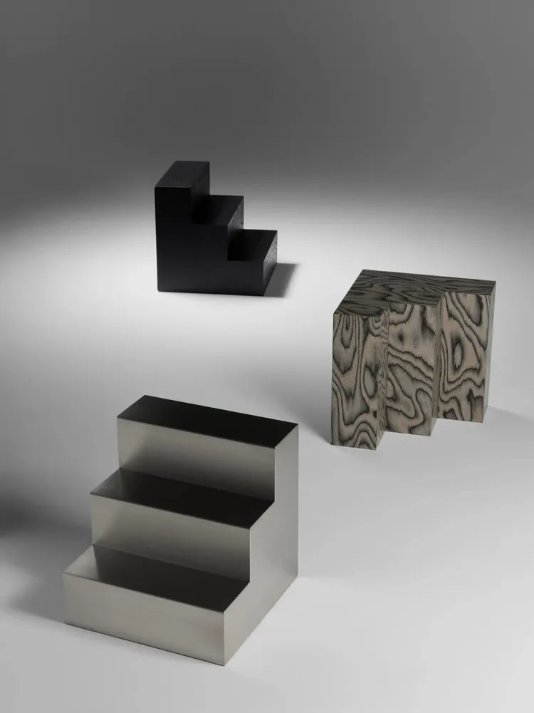 Autres tables  - Monolit Side Table -Stainless Steel - ARBORE BY CAREL WOODWORKS