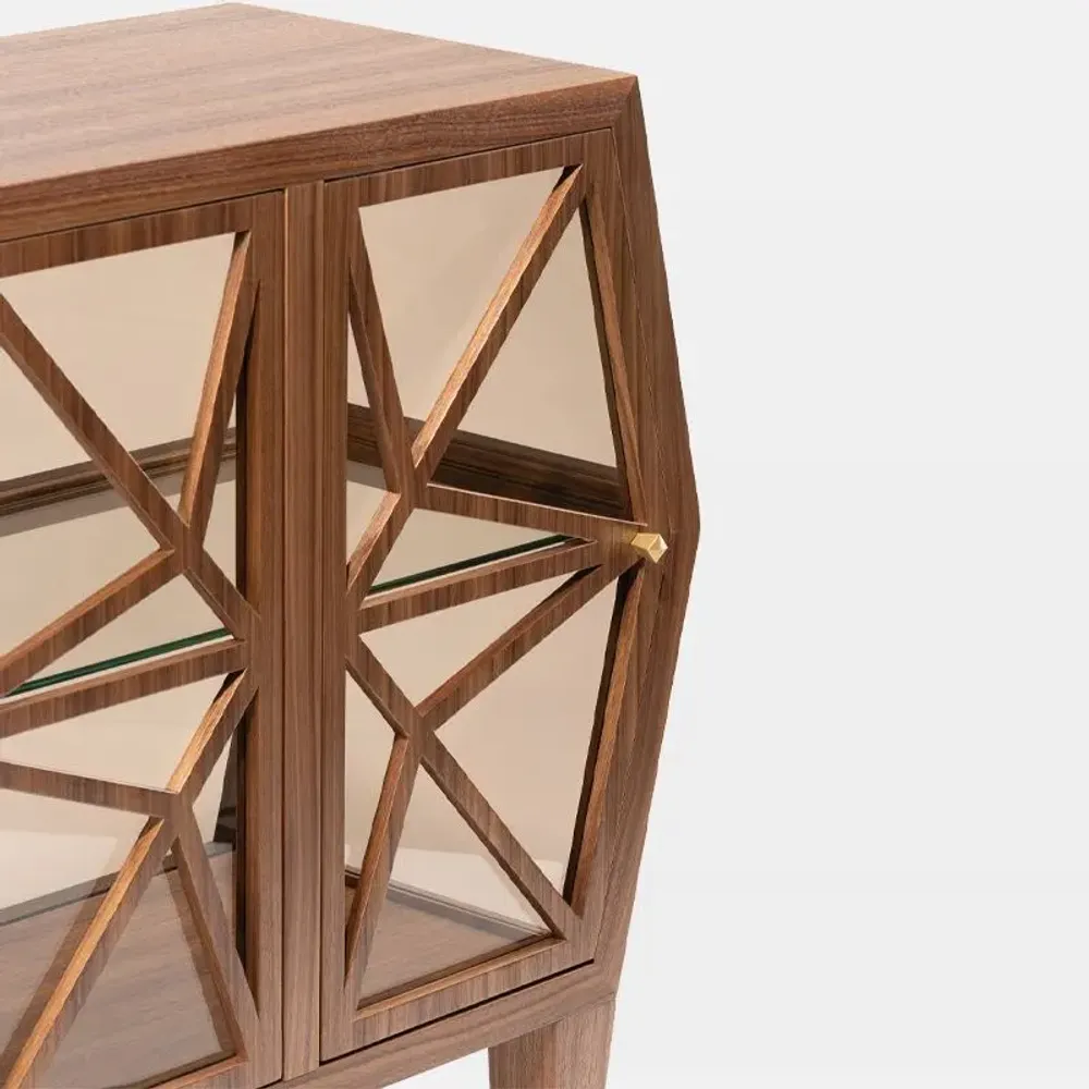 Shelves - CHRISTAL Bar Cabinet - MAMOA