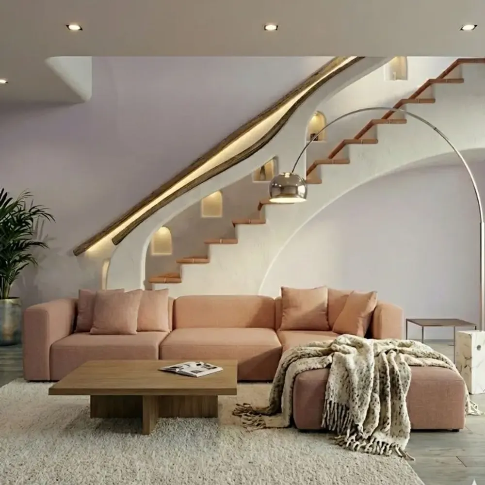 Canapés pour collectivités - Modular Mocha Mousse |Canapé modulaire - CREARTE COLLECTIONS