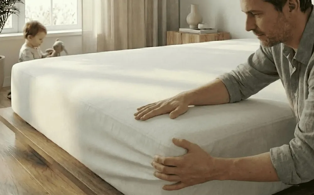 Hotel bedding - The LUNA mattress protector - KAMASANA