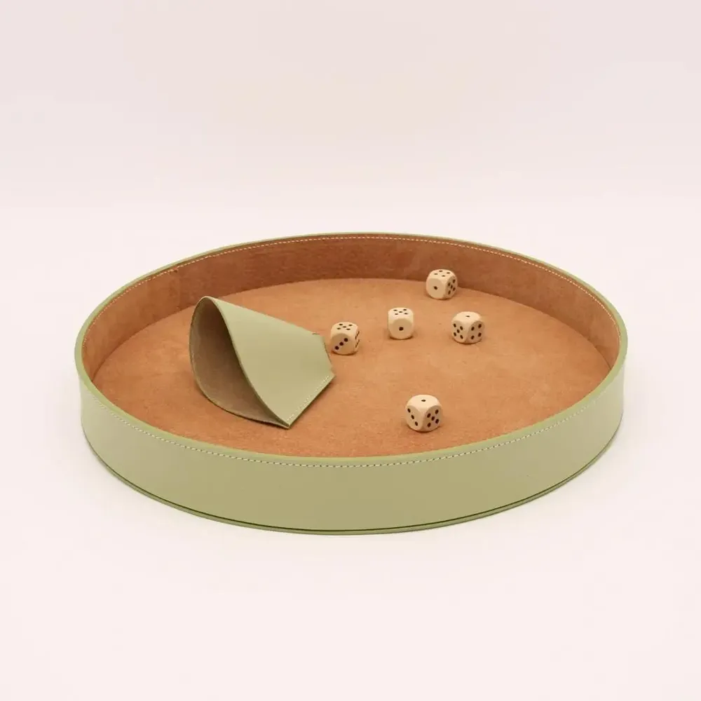 Objets de décoration - Piste à jeu de dés en cuir Porto Vecchio - MIDIPY