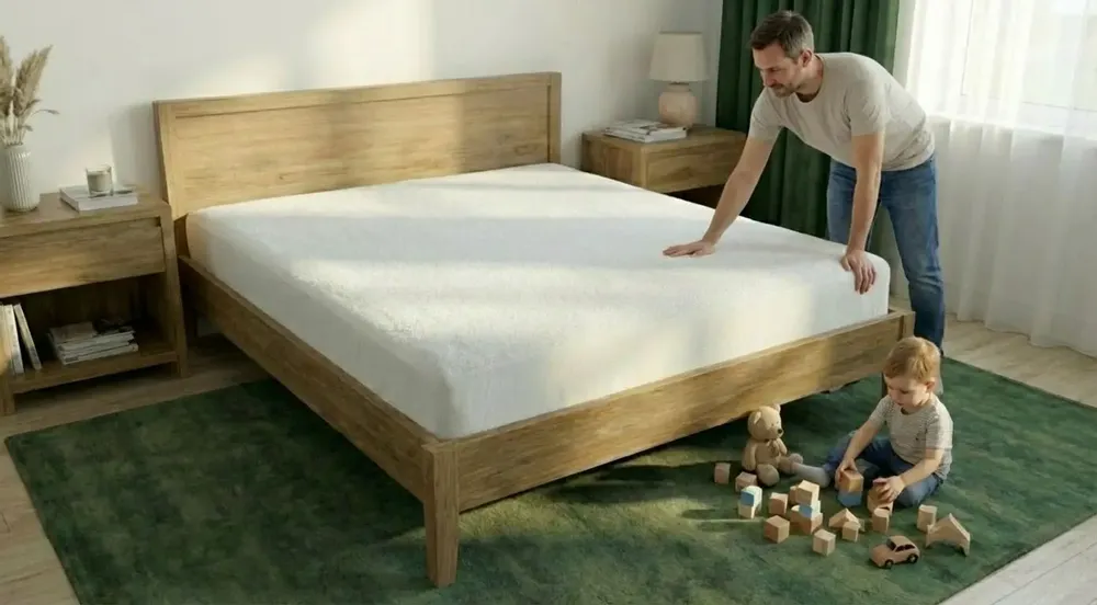 Hotel bedding - The Nube mattress protector - KAMASANA