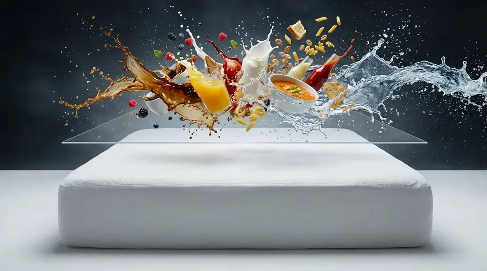 Hotel bedding - The Nube mattress protector - KAMASANA