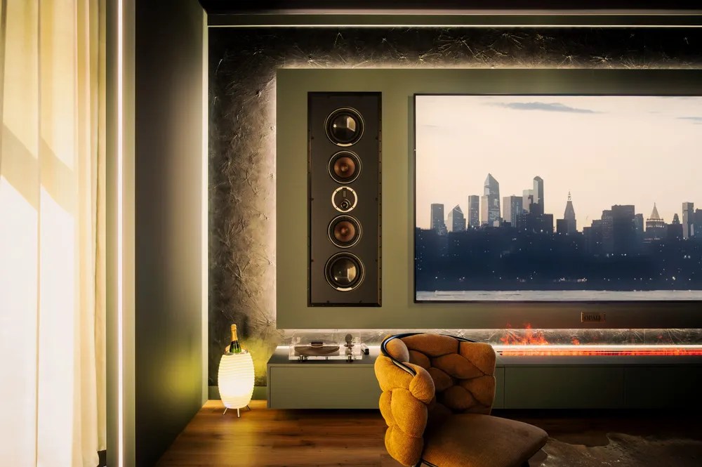 TV stands - High-end 30m² lounge - OPALE lounge - MYCINÉ