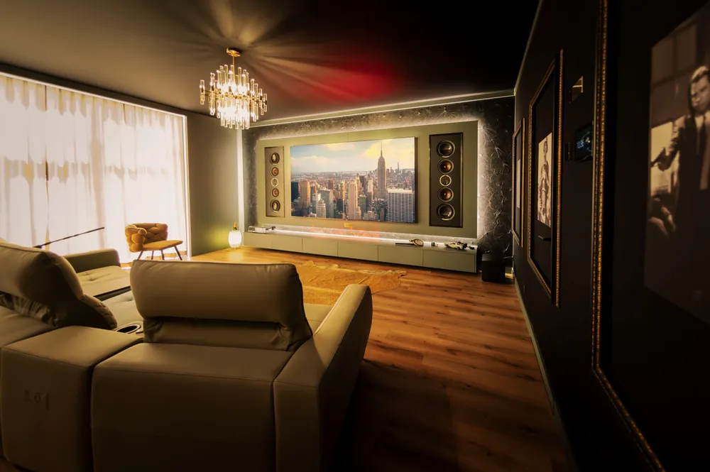 TV stands - High-end 30m² lounge - OPALE lounge - MYCINÉ