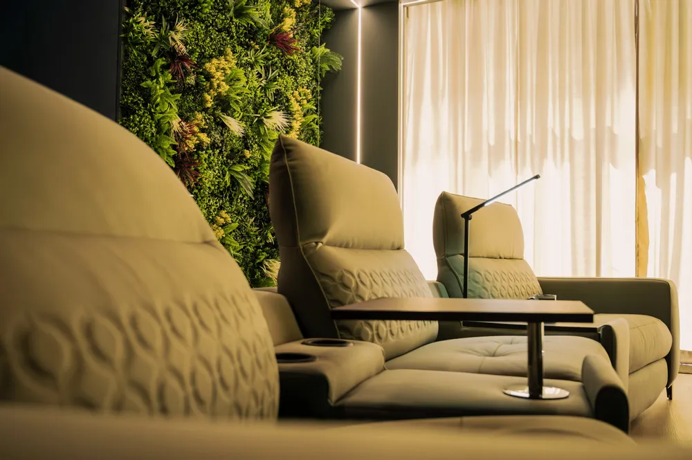 TV stands - High-end 30m² lounge - OPALE lounge - MYCINÉ