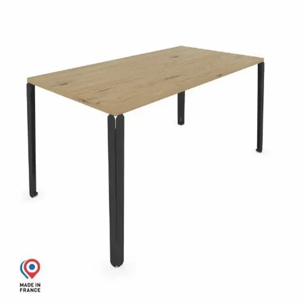 Dining Tables - RECTANGULAR DINING TABLE WITH CENTAUR LIGHT OAK DECOR - DECO-GEM