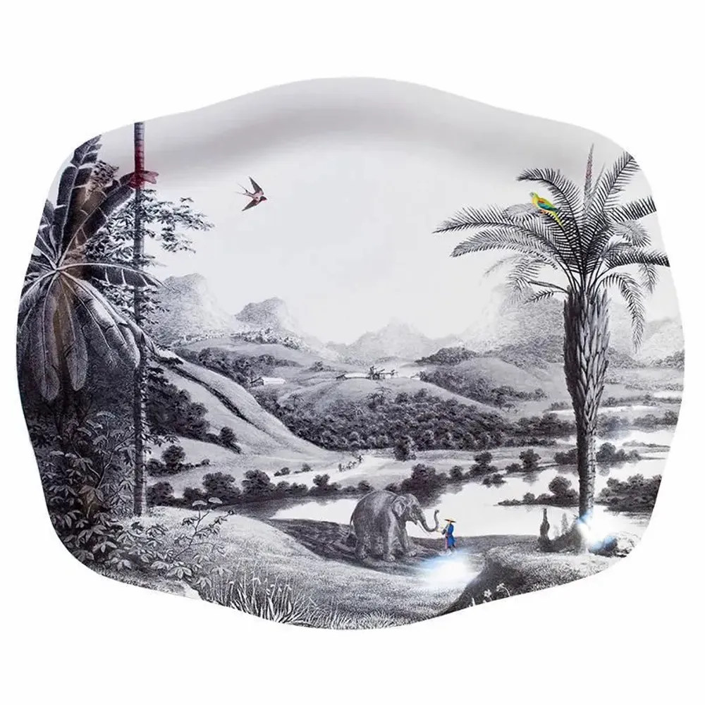 Trays - Rococo Plateau On the banks of the Mekong - PARADISIO IMAGINARIUM