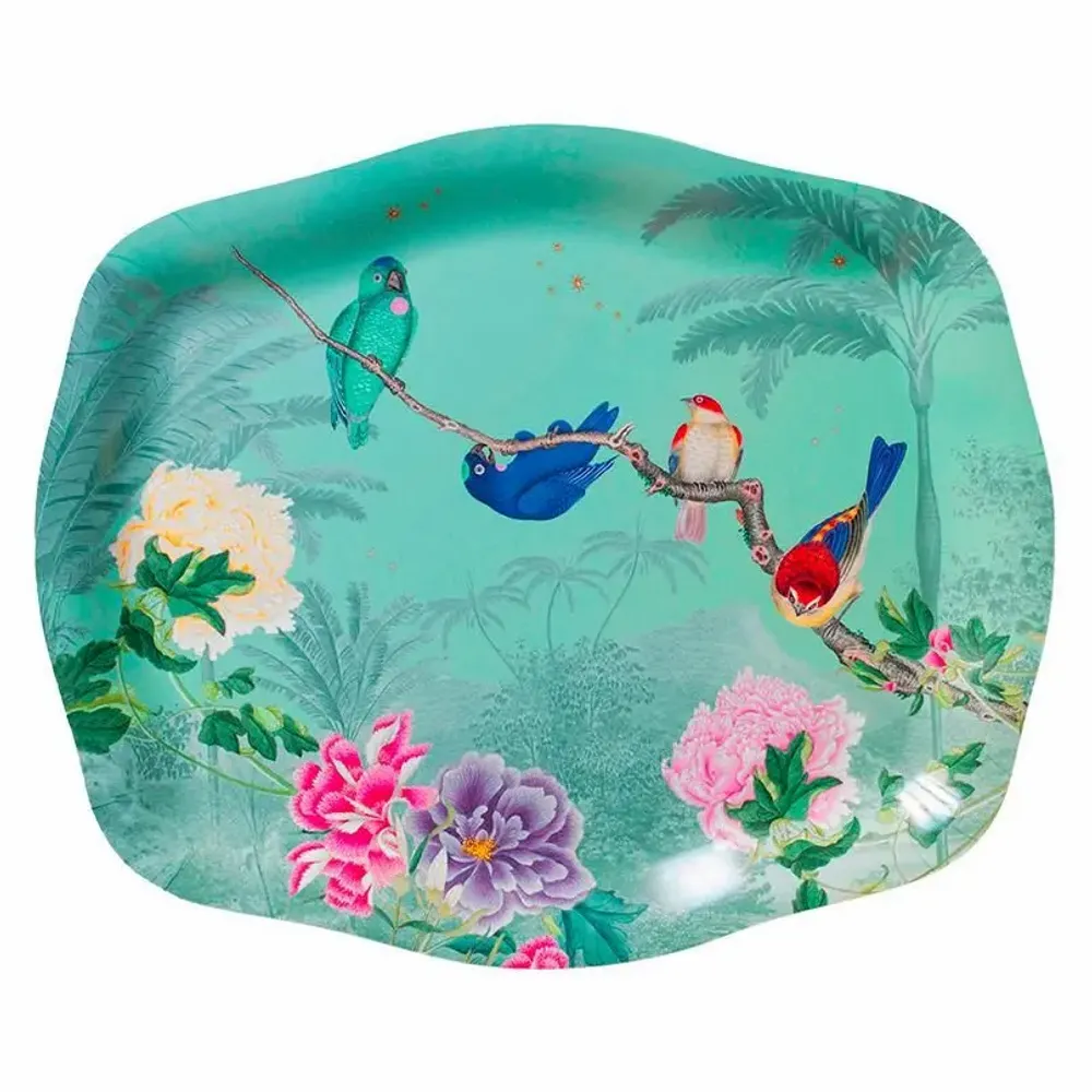 Trays - Rococo Birdies Platter - PARADISIO IMAGINARIUM