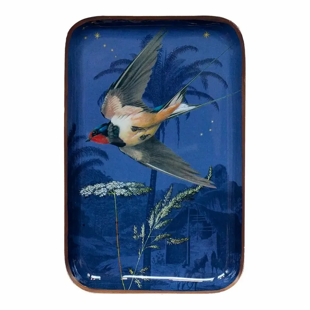 Plateaux - Plateau émaillé Hirondelles - PARADISIO IMAGINARIUM