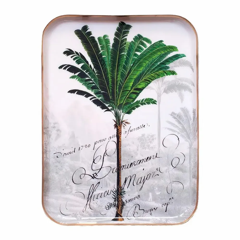 Trays - Manicaria enamelled tray - PARADISIO IMAGINARIUM