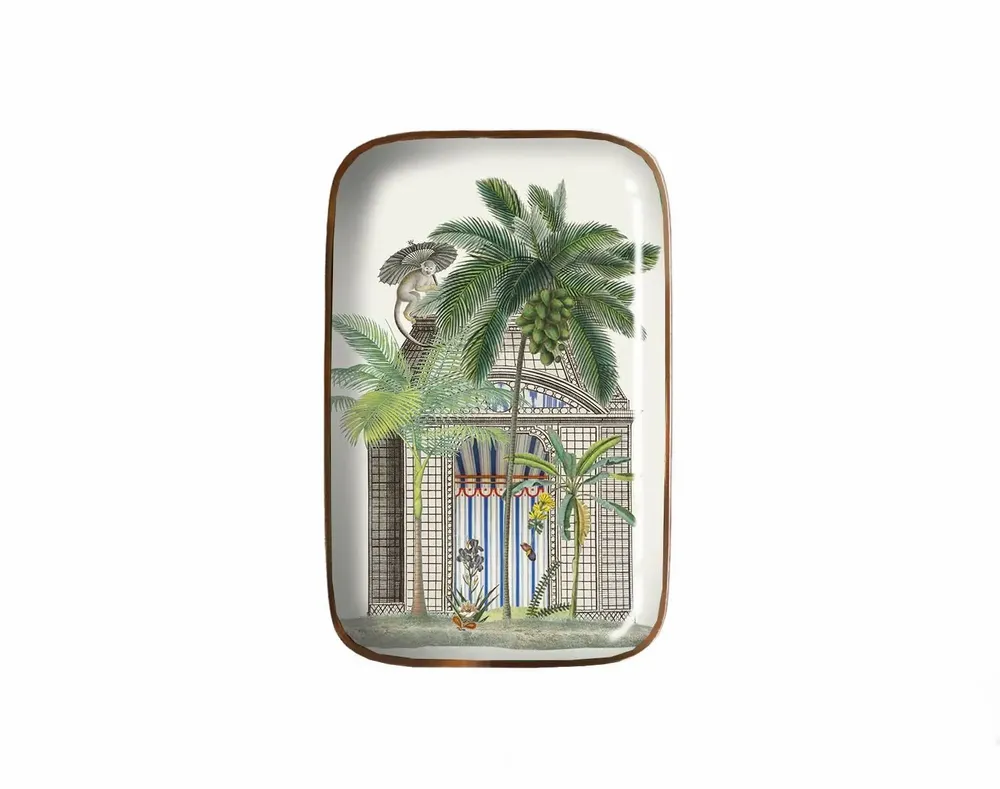 Plateaux - Plateau émaillé Botanica - PARADISIO IMAGINARIUM