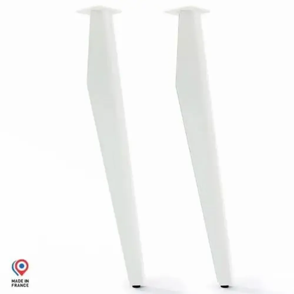 Tables Salle à Manger - PIED DE TABLE HAUTE EN ACIER OPALE - LOT DE 2 PIEDS - DECO-GEM