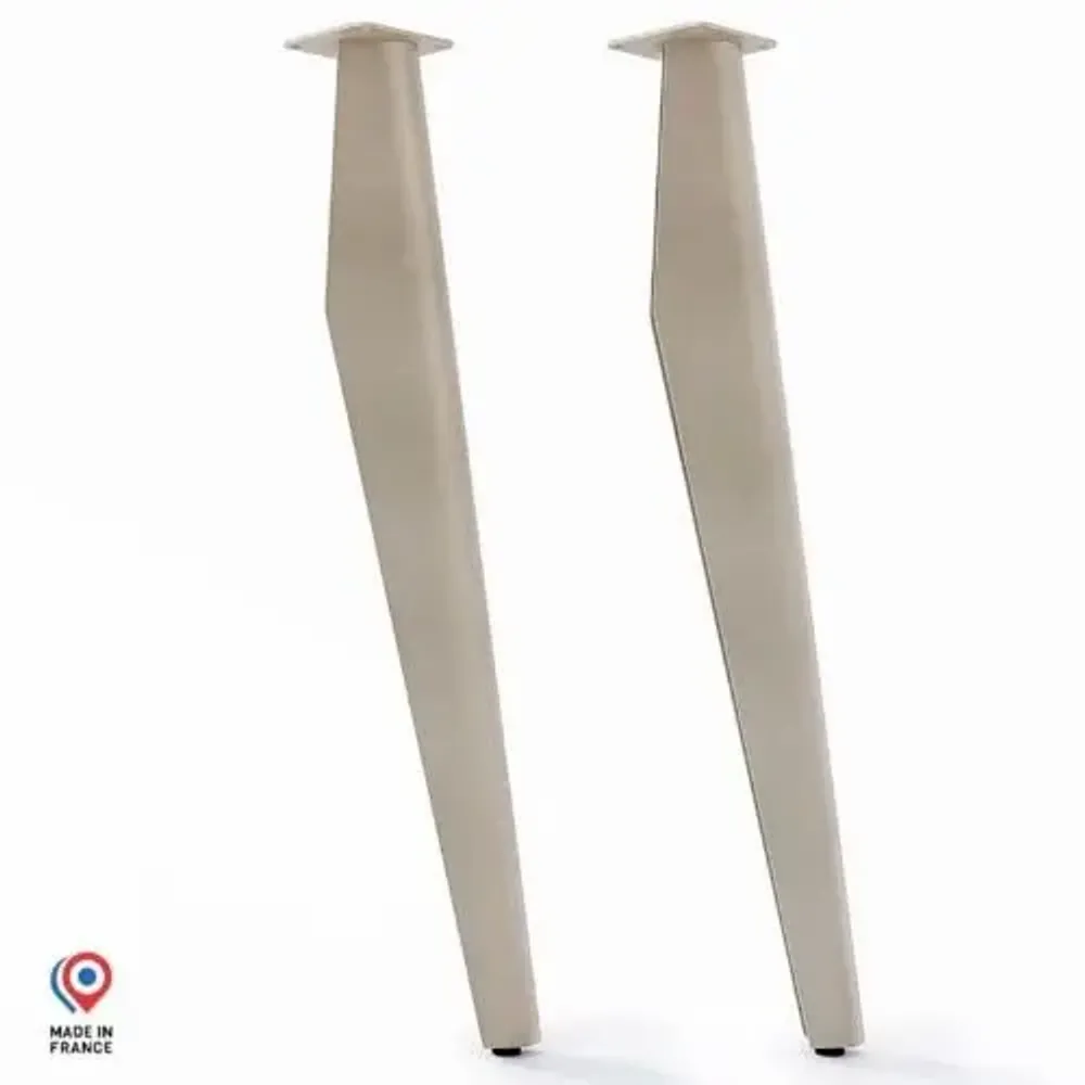 Tables Salle à Manger - PIED DE TABLE MANGE DEBOUT EN ACIER OPALE - LOT DE 2 PIEDS - DECO-GEM