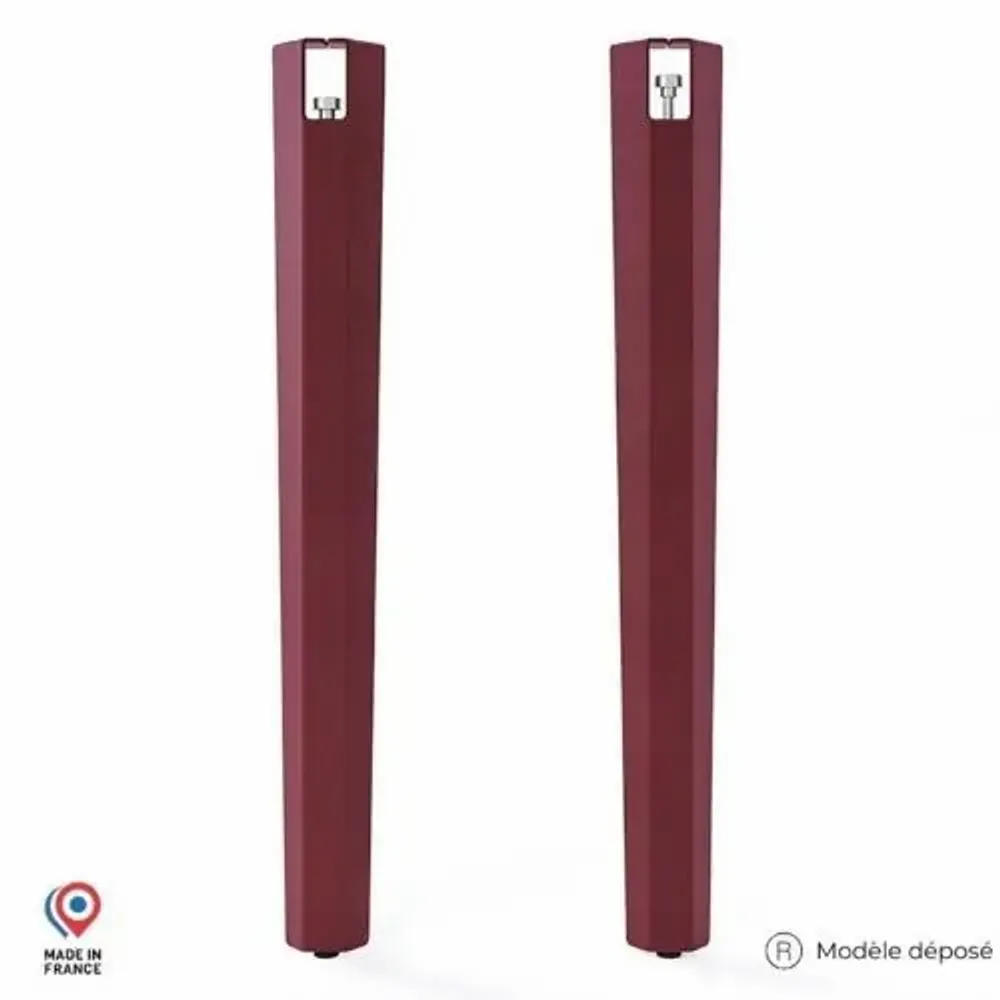 Tables Salle à Manger - PIED DE TABLE HAUTE EN ACIER SAPHIR - LOT DE 2 PIEDS - DECO-GEM