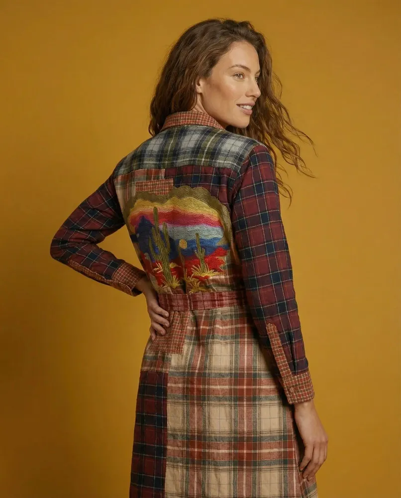 Prêt-à-porter - 122 . ROBE LONG ML CACTUS - STELLA FOREST