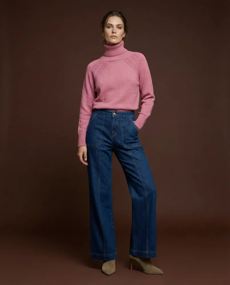 Prêt-à-porter - 500 . PULL COL MONTANT LIPSI - STELLA FOREST