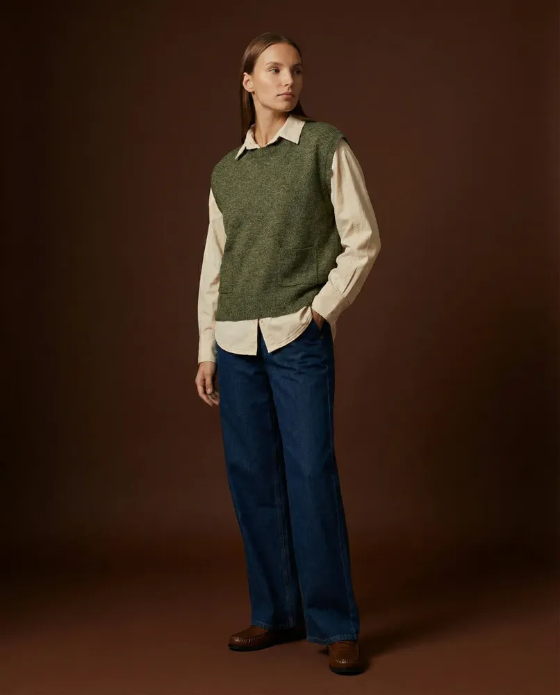Apparel - 503 . SM MOULINE DARIA SWEATER - STELLA FOREST