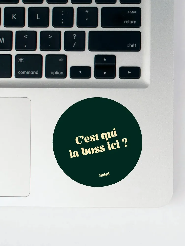 Card shop - Sticker - Who's the boss here? - 8cm - MUISTI