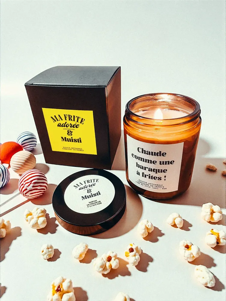 Decorative objects - Muisti & Ma Frite Adorée Candle - Hot as a Chip Shop - 160g - MUISTI
