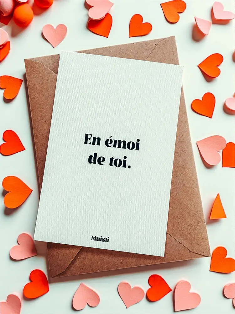 Card shop - Postcard message - Overjoyed by you - Size 10x15cm - MUISTI