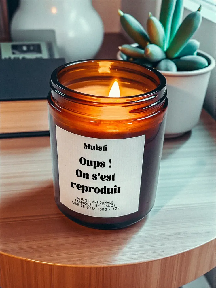 Decorative objects - Scented Candle - Oops! We've Reproduced - White Musk - 160g - MUISTI