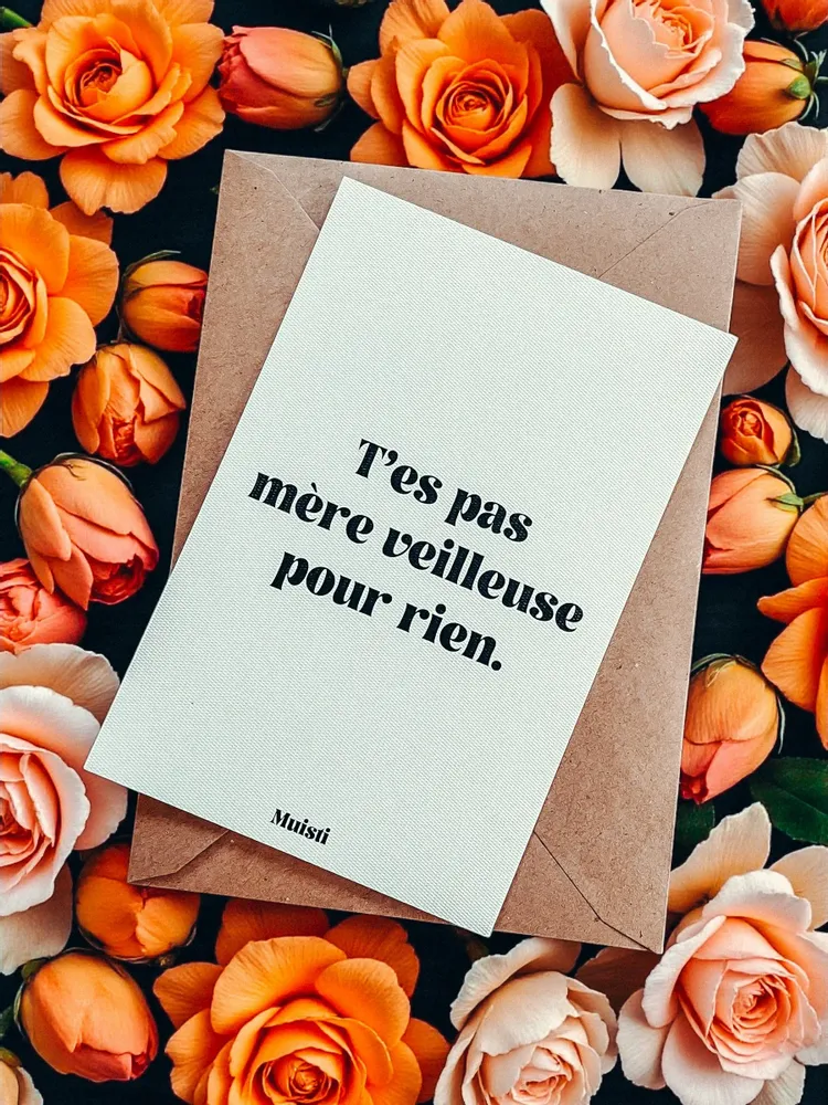 Card shop - Postcard message - You're not a watchful mother for nothing – Size 10x15cm - MUISTI