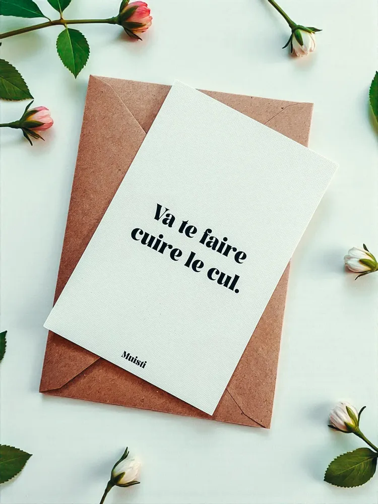 Card shop - Postcard message - Go fuck yourself - Size 10x15cm - MUISTI