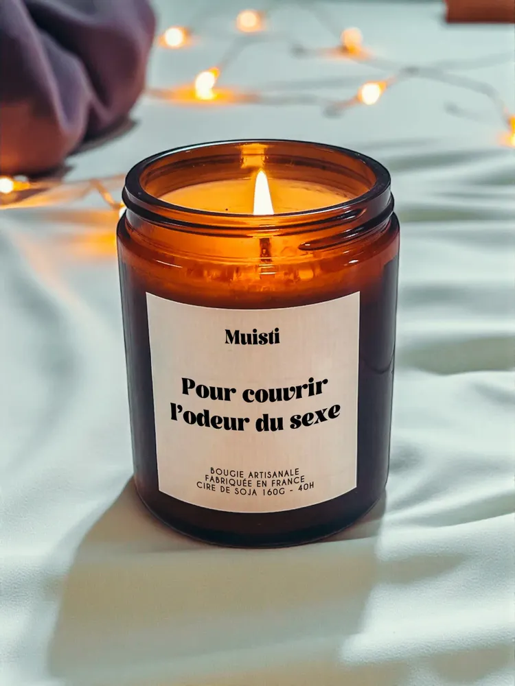Decorative objects - Scented Candle - To Mask the Scent of Sex - White Musk - 160g - MUISTI