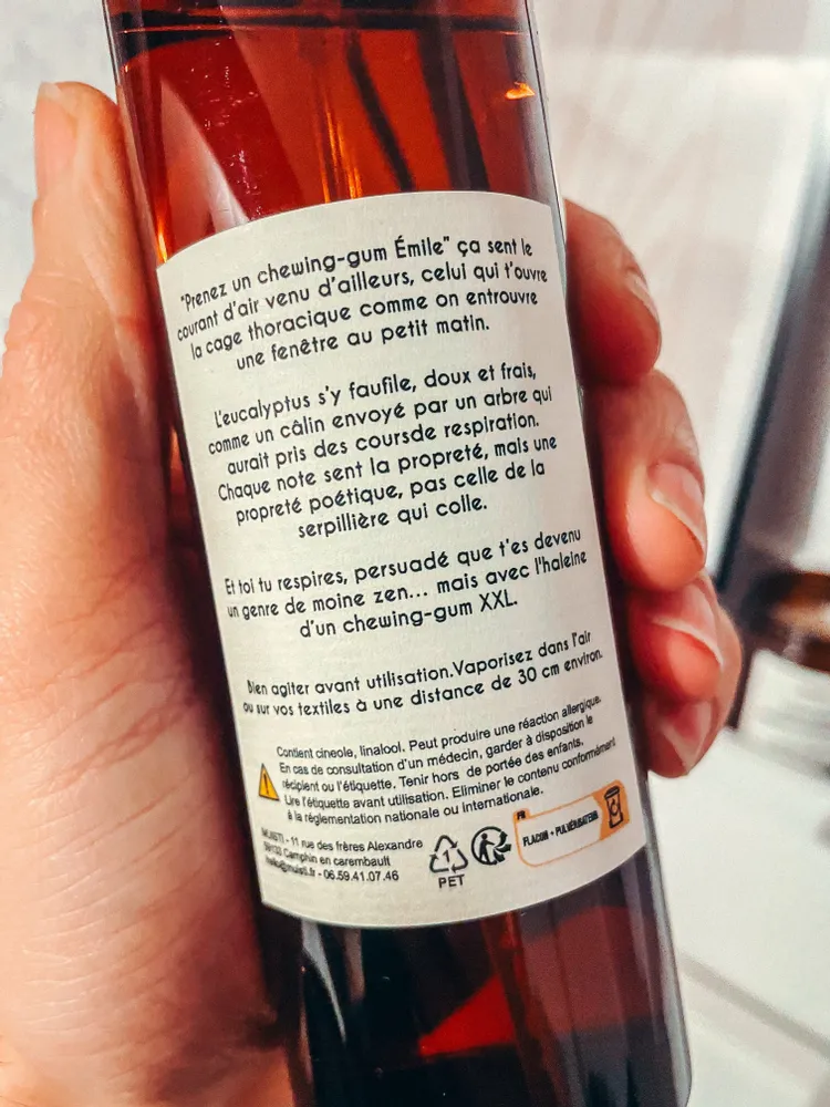 Home fragrances - Room mist - Take a piece of Emile chewing gum - Eucalyptus scent - 250ml - MUISTI