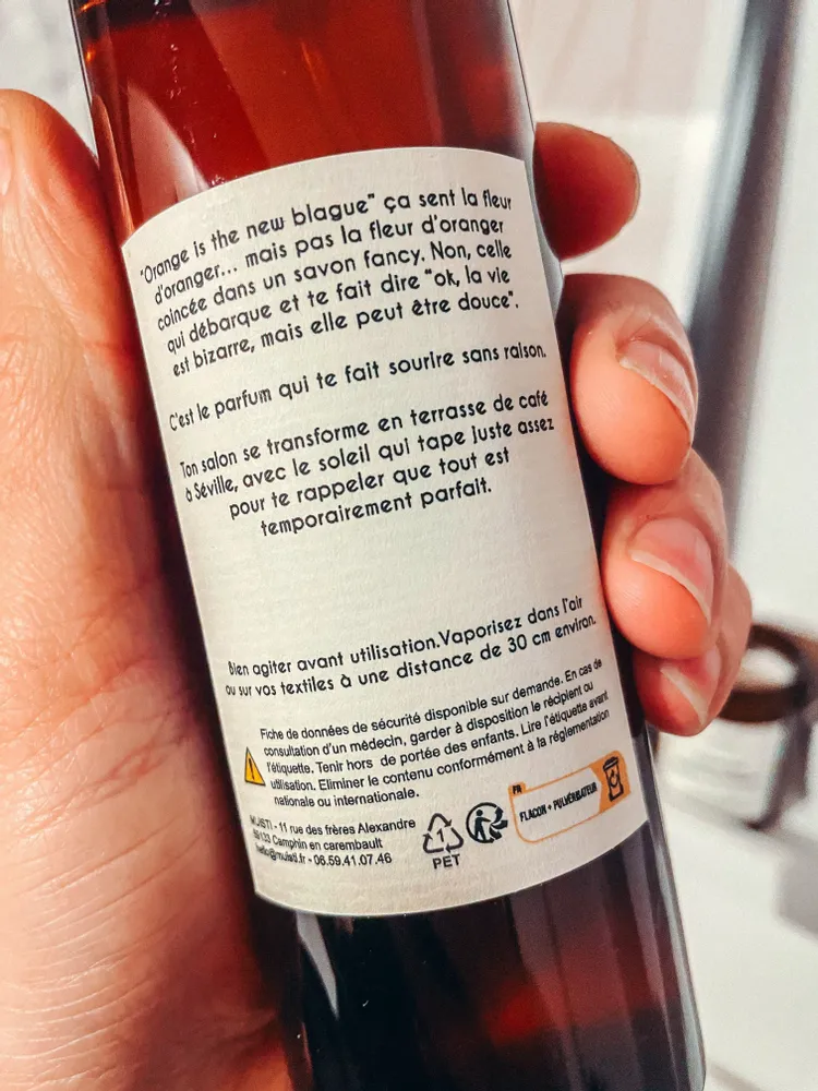 Home fragrances - Room mist - Orange is the new joke - Orange blossom scent - 250ml - MUISTI