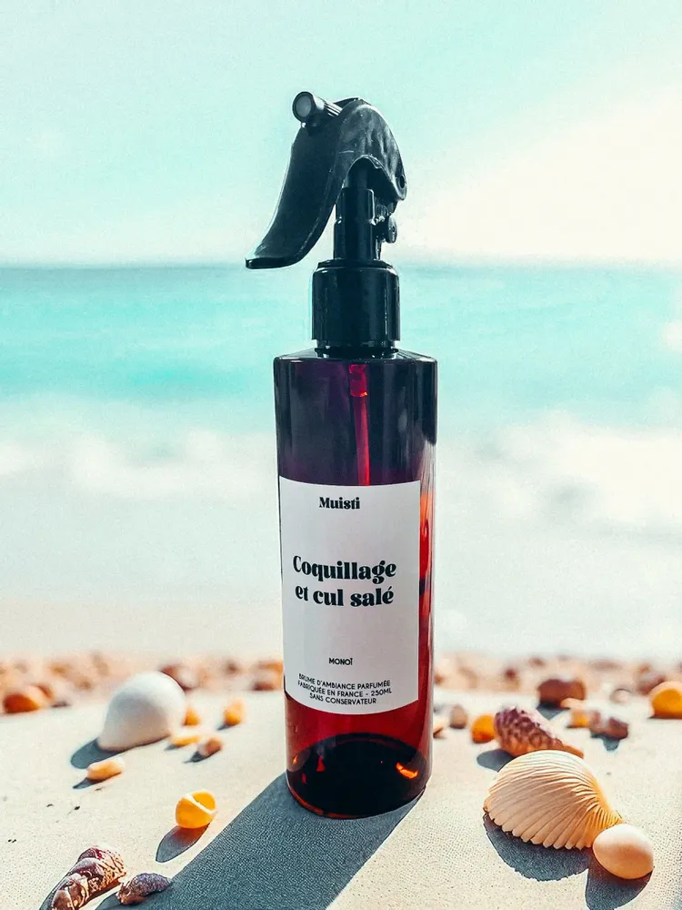 Home fragrances - Room mist - Seashell and salty bottom - Monoi scent - 250ml - MUISTI