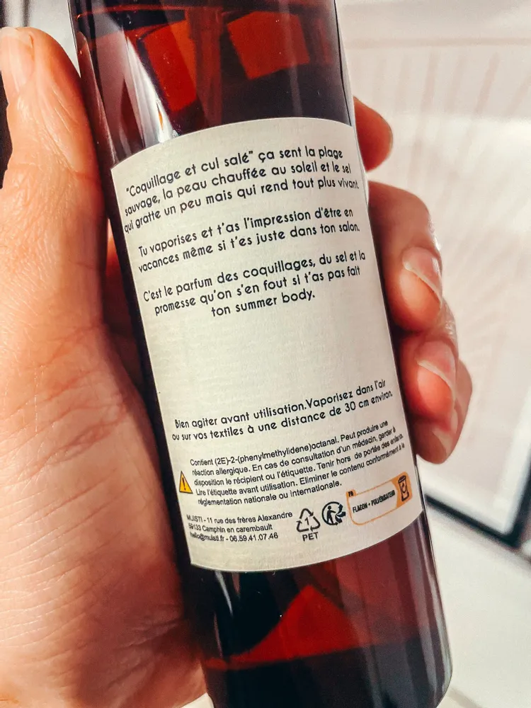 Home fragrances - Room mist - Seashell and salty bottom - Monoi scent - 250ml - MUISTI