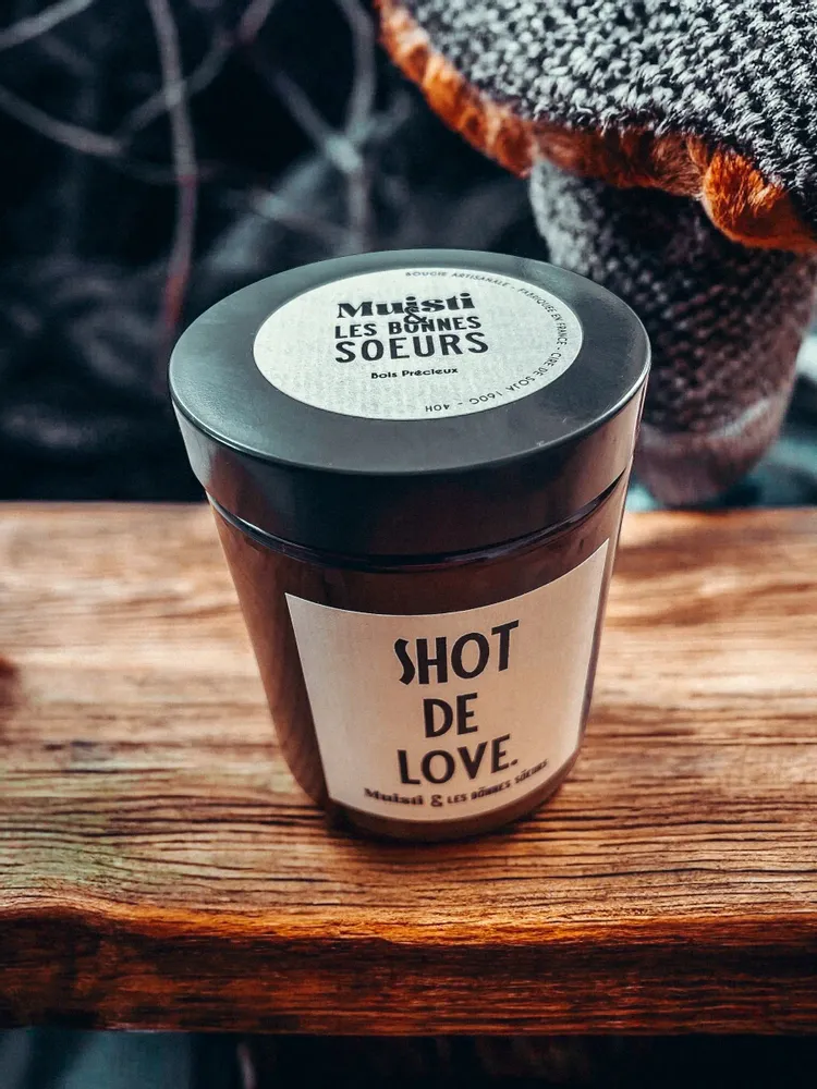 Objets de décoration - Bougie Muisti & LBS - Shot de love – Parfum Fleur d’oranger – 160g - MUISTI