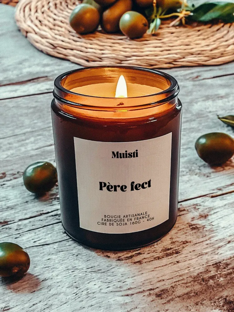 Decorative objects - Scented Candle - Perfect Father - White Musk - 160g - MUISTI