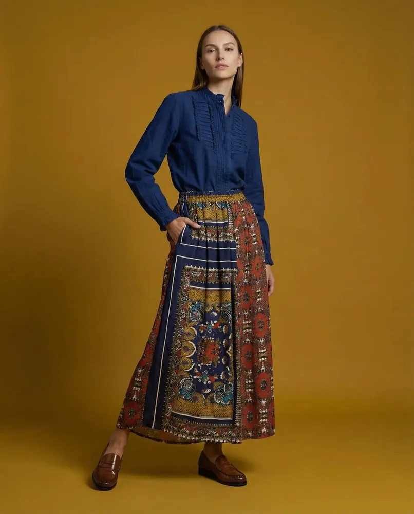 Apparel - 308 . SOLINE RUFFLE SHIRT - STELLA FOREST