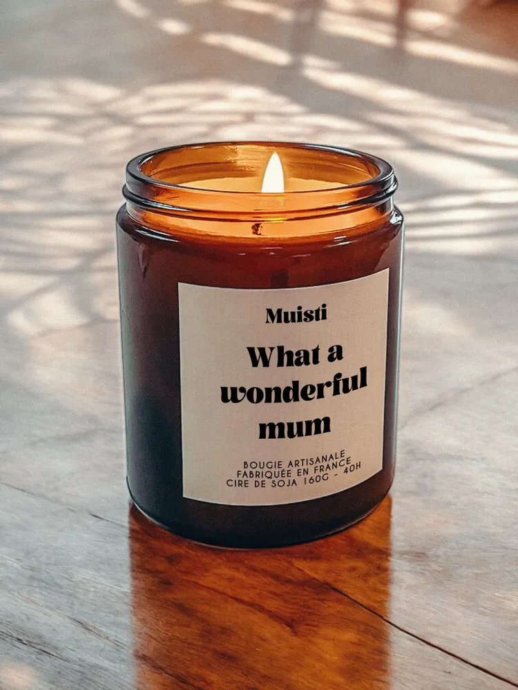 Decorative objects - Scented Candle - What a wonderful mum - White Musk - 160g - MUISTI