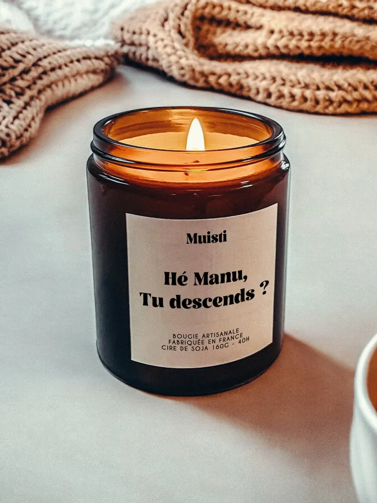 Decorative objects - Scented Candle - Hey Manu, are you coming down? - White Musk - 160g - MUISTI